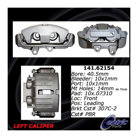 Centric Semi-Loaded Brake Caliper, Parts, 141.62154 141.62154